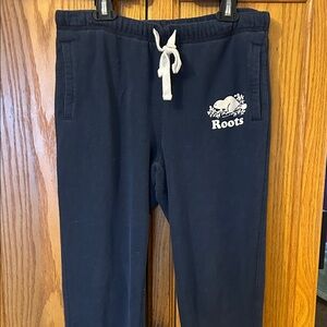 Roots Navy Joggers with White Details